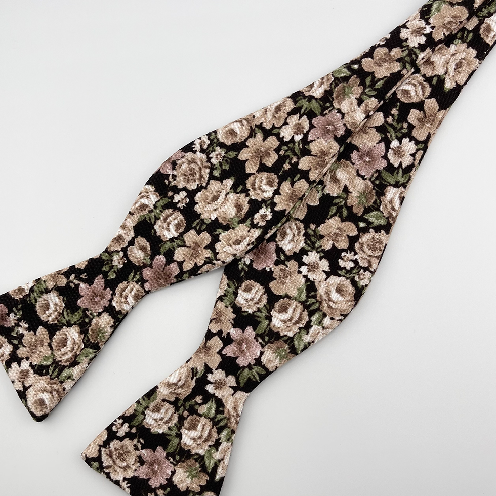 Thumbnail: Heirloom Rose Free-Style Bow Tie