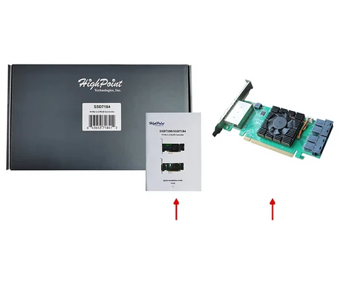 SSD7184 PCIe 3.0 x16 8-Channel Hybrid U.2 NVMe RAID SSD7184 PCIe 3.0 x16 8-Channel Hybrid U.2 NVMe RAID