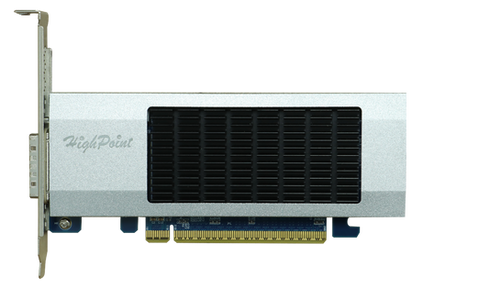 Rocket 7634D External PCIe Gen5 x16 CDFP Adapter Card | HighPoint