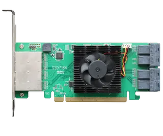 SSD7184 PCIe 3.0 x16 8-Channel Hybrid U.2 NVMe RAID SSD7184 PCIe 3.0 x16 8-Channel Hybrid U.2 NVMe RAID