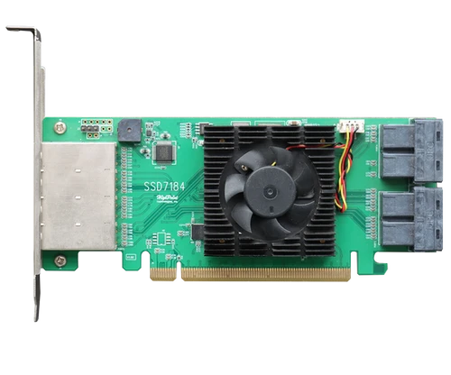SSD7184 PCIe 3.0 x16 8-Channel Hybrid U.2 NVMe RAID