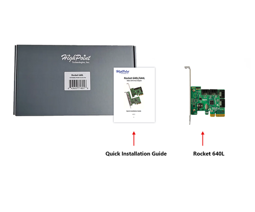新品未使用 RocketRAID 640L 4ポート SATA RAIDアダプタ Amazon.com: High Point Highpoint RocketRAID 2720A 8-6GB/s