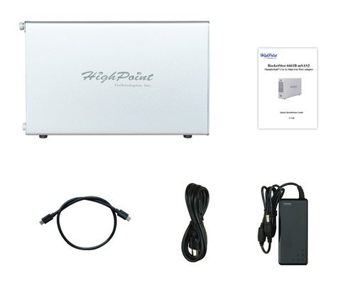 RocketStor 6661B-mSAS2 Thunderbolt™ 3 to 2x Mini-SAS Port