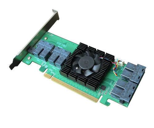 SSD7180 PCIe 3.0 x16 8-Channel U.2 NVMe RAID Controller