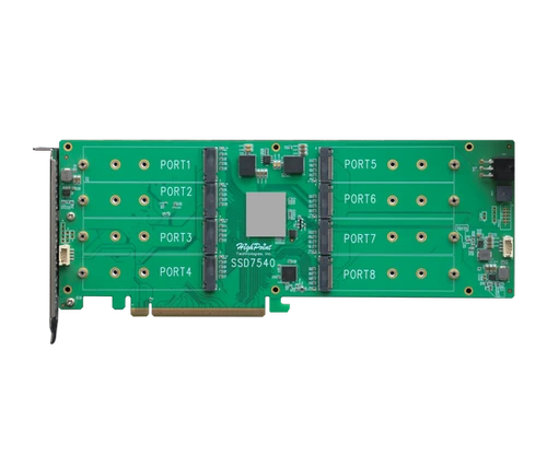 拡張カード HighPoint SSD7502 PCIe 4.0 x16 2-Port Amazon.com: Highpoint SSD7502 PCIe 4.0 x16 2-Port M.2 NVMe RAID