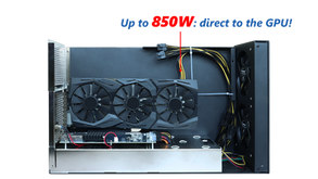 eGPU chassis up to 850W power delivery