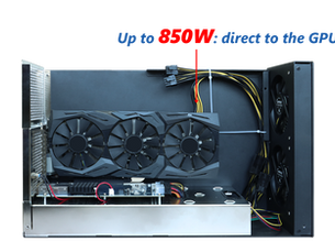eGPU chassis up to 850W power delivery