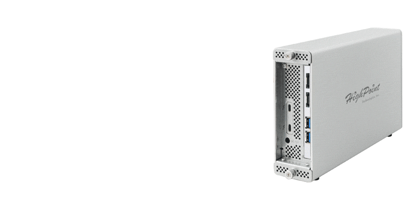 【ジャンク扱い】HighPoint RocketStor 6661A-mSAS3 RocketStor 6661A-mSAS3 Thunderbolt™ 3 to 2x Mini-SAS Port