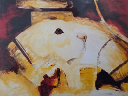 Hond in abstract