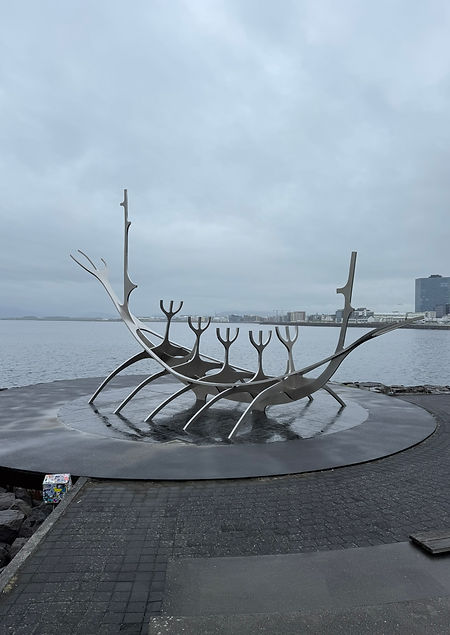 Sun Voyager (Sólfar) sculpture in Reykjavik, Iceland – a striking symbol of adventure and exploration featured prominently on