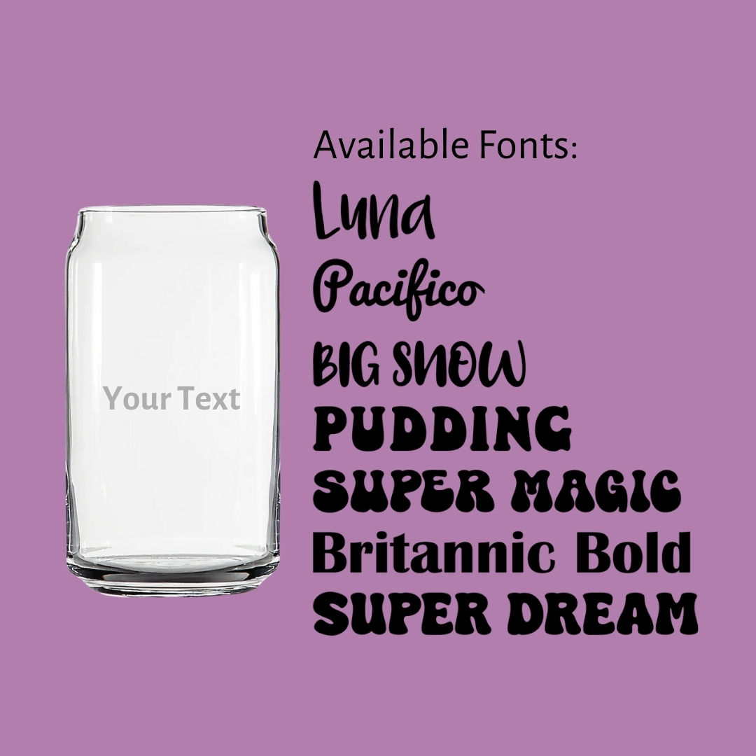 Custom Glass Tumbler