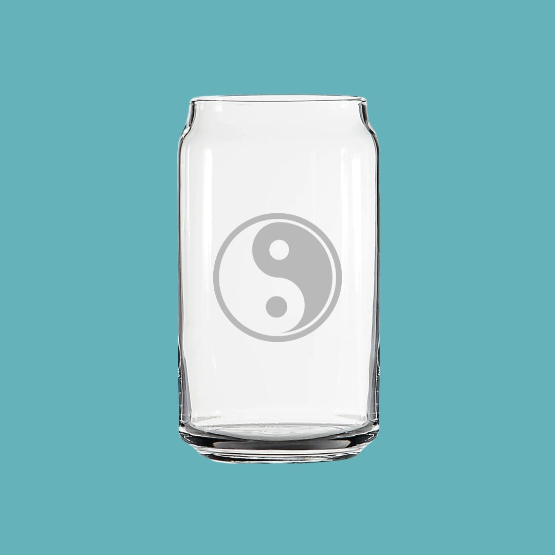 Yin Yang Glass Tumbler