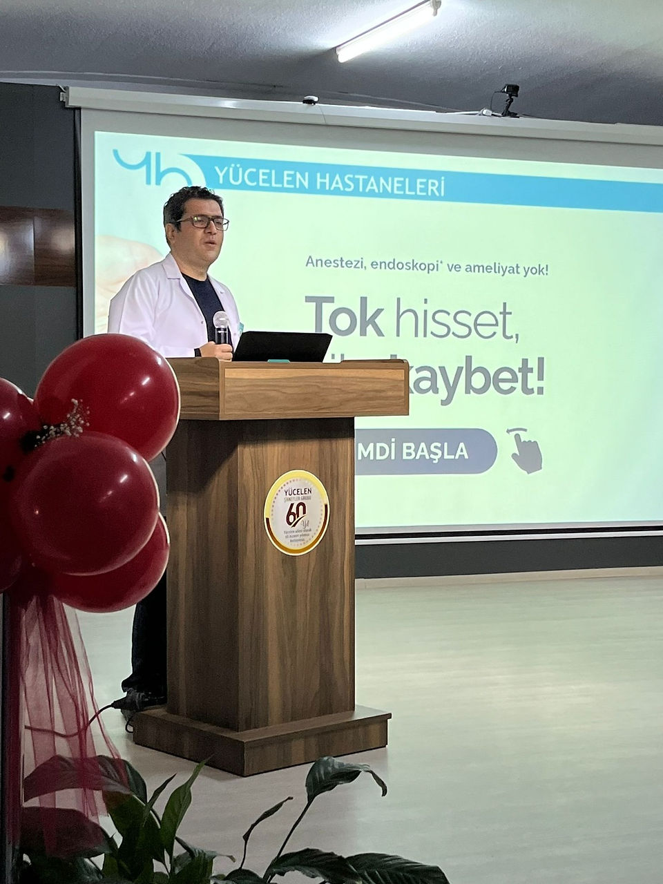 obezite, sağlık, bilinçlendirme, tedavi, konferans, Muğla, Yücelen Hastanesi, diyabet, kalp hastalıkları, eklem ağrıları, kronik hastalıklar, beslenme, diyet, psikoloji, cerrahi, endoskopi, tüp mide, gastrik bypass, mide balonu, akıllı tartı, akıllı saat, kilo verme, metabolizma, obezite cerrahisi, obezite tedavisi, fiziksel aktivite, sağlıklı yaşam, diyetisyen, psikolojik destek