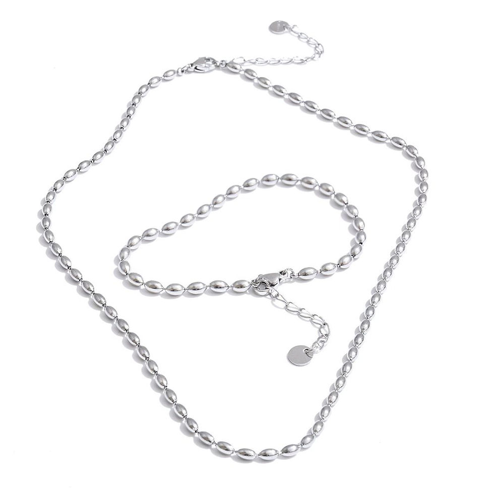 Thumbnail: Olyra Luxe Bead Jewellery Set