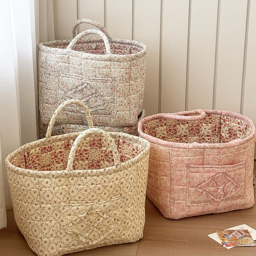 Thumbnail: Olyra Cottage Charm Storage Basket