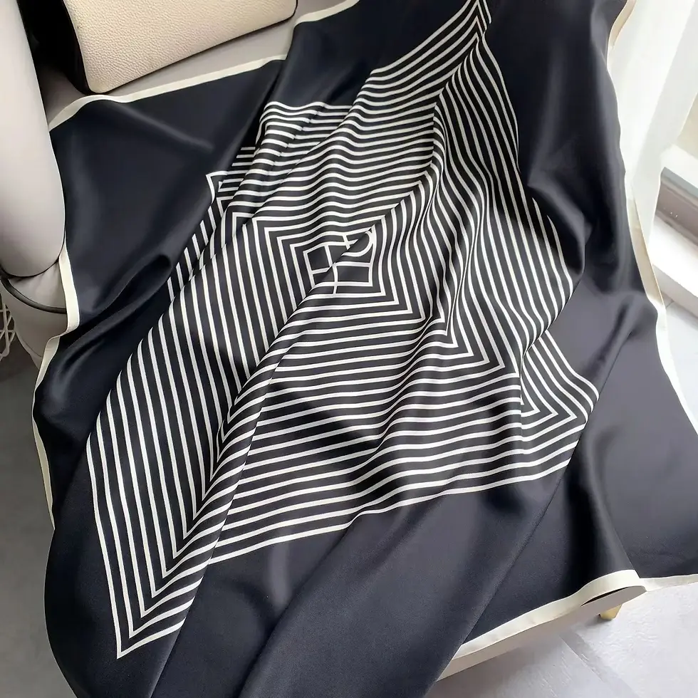 Thumbnail: Olyra Riviera Silk-Style Scarf