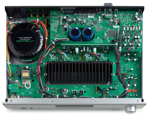 inside the Rotel A12 amplifier,