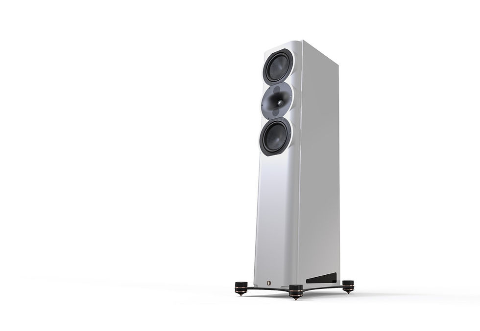R5t speakers in white finish,