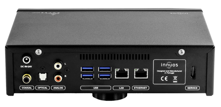 rear panel of the Innuos Pulse Mini,