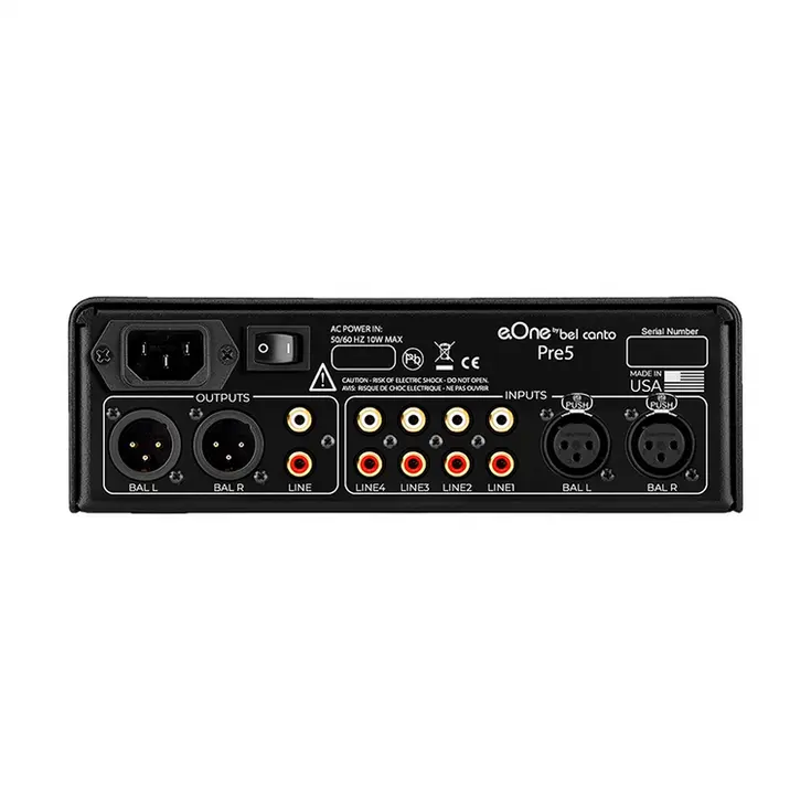 BEL CANTO PRE5 PRE-AMPLIFIER back panel