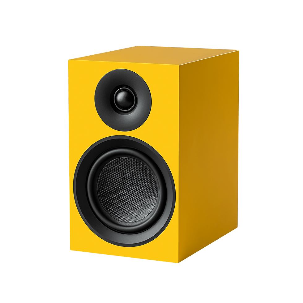 Thumbnail: PROJECT SPEAKER BOX 5E CARBON BOOKSHELF LOUDSPEAKERS in yellow