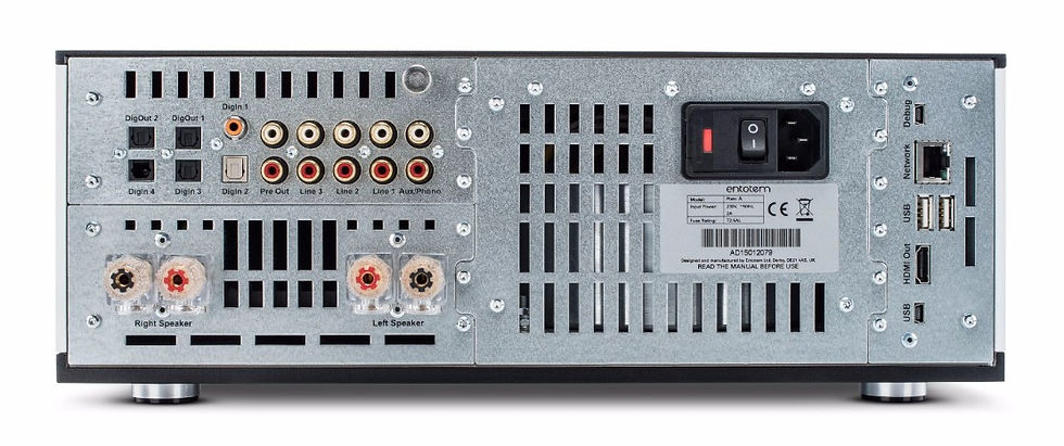 rear panel of the Convert Technologies Plato hi-fi system