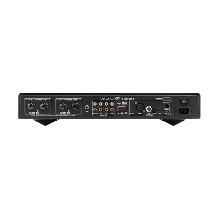 BEL CANTO E1X INTEGRATED AMPLIFIER back panel