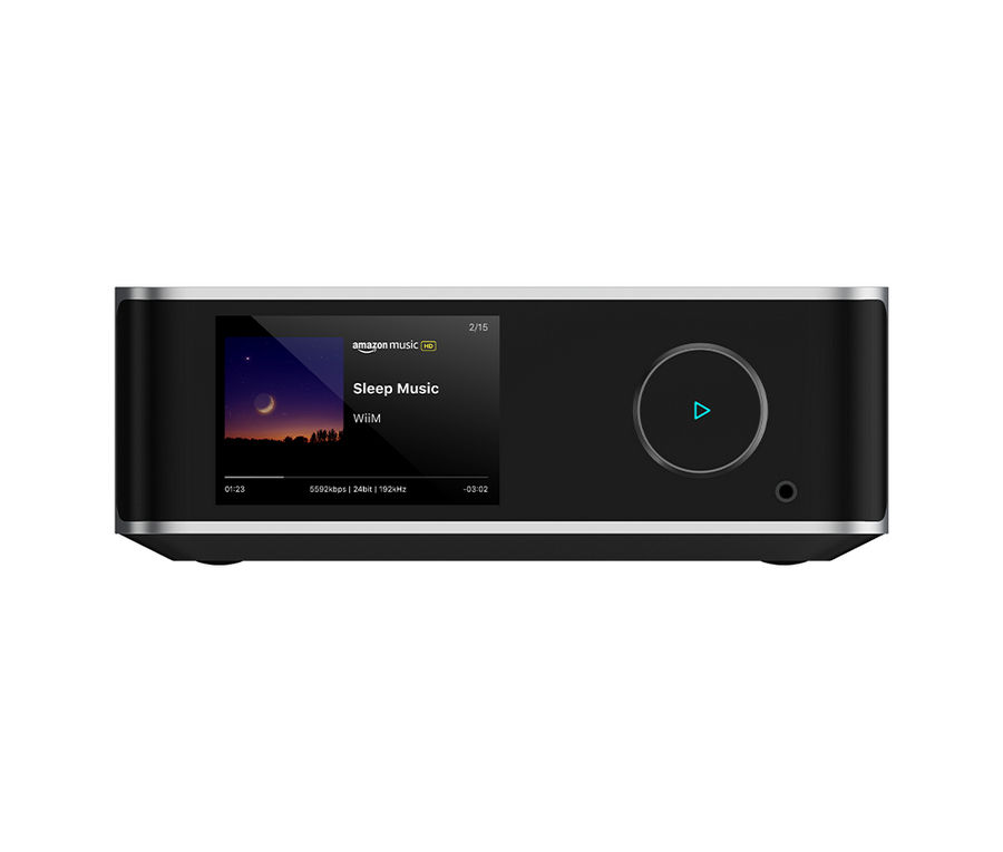 Thumbnail: WIIM ULTRA MUSIC STREAMER front panel