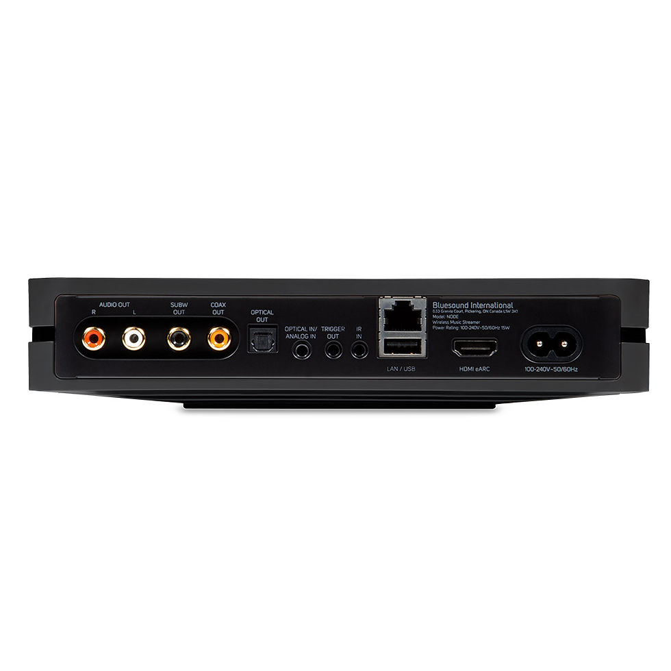 Thumbnail: BLUESOUND Node connections
