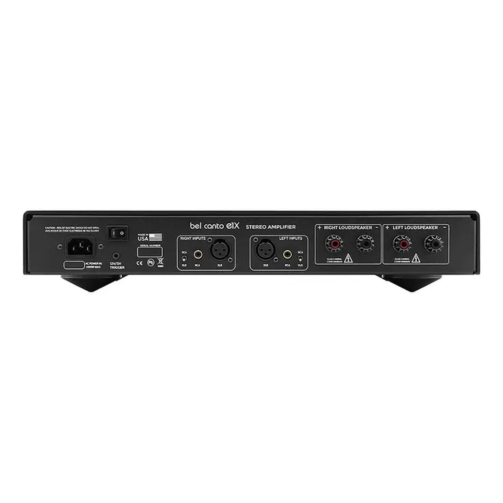 BEL CANTO POWER AMPLIFIER back panel