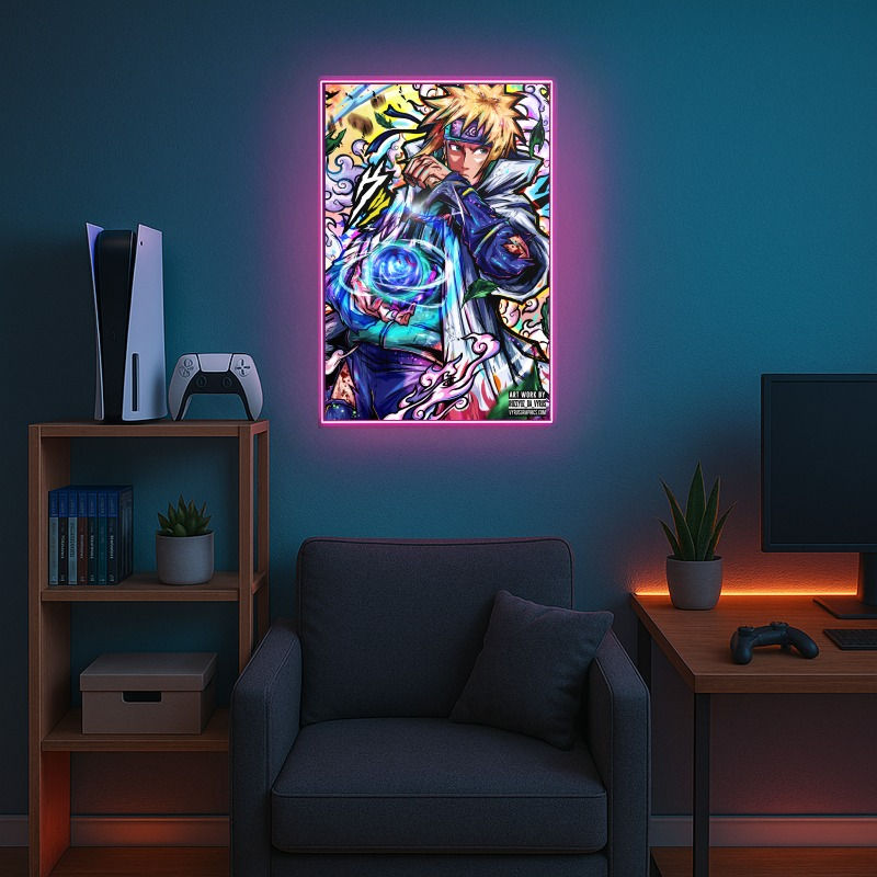 Thumbnail: 4th Leader of the Leaf Minato Rasengan   -  Acrylic Print 24x16