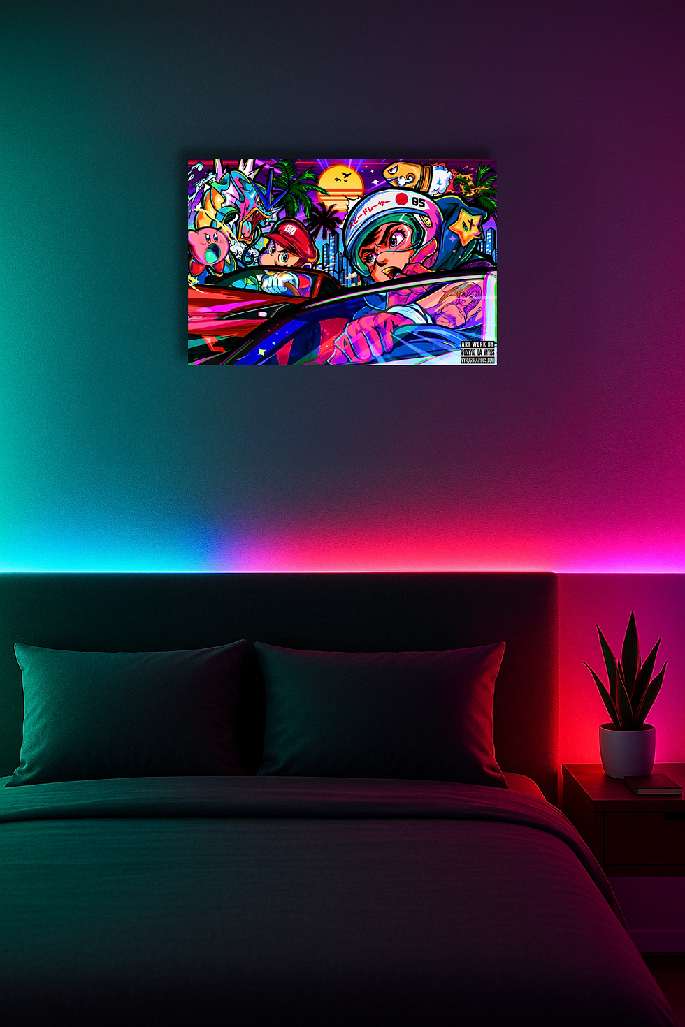 Thumbnail: L$D 05 Super Miami Speed Racer - Acrylic Print 24x16