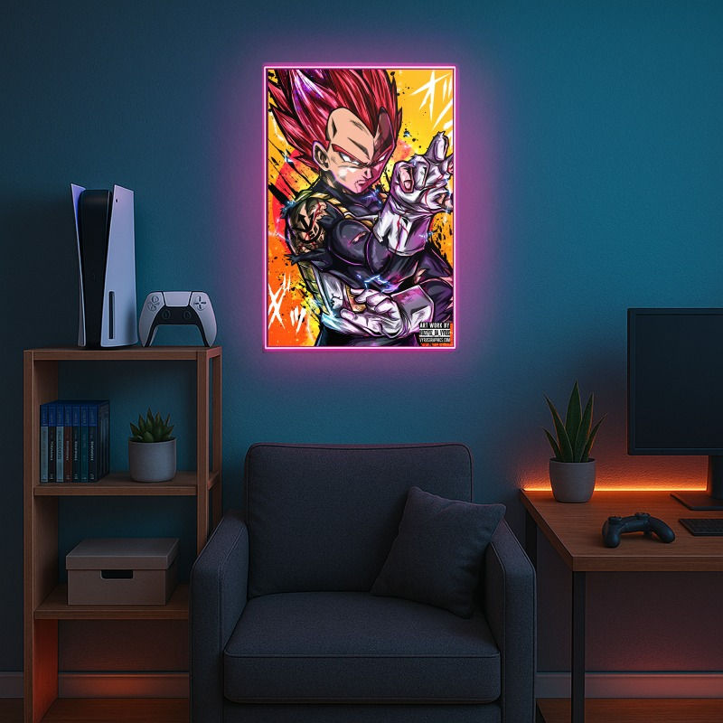 Thumbnail: Vegeta- Super Saiyan God Red - Acrylic 24x16