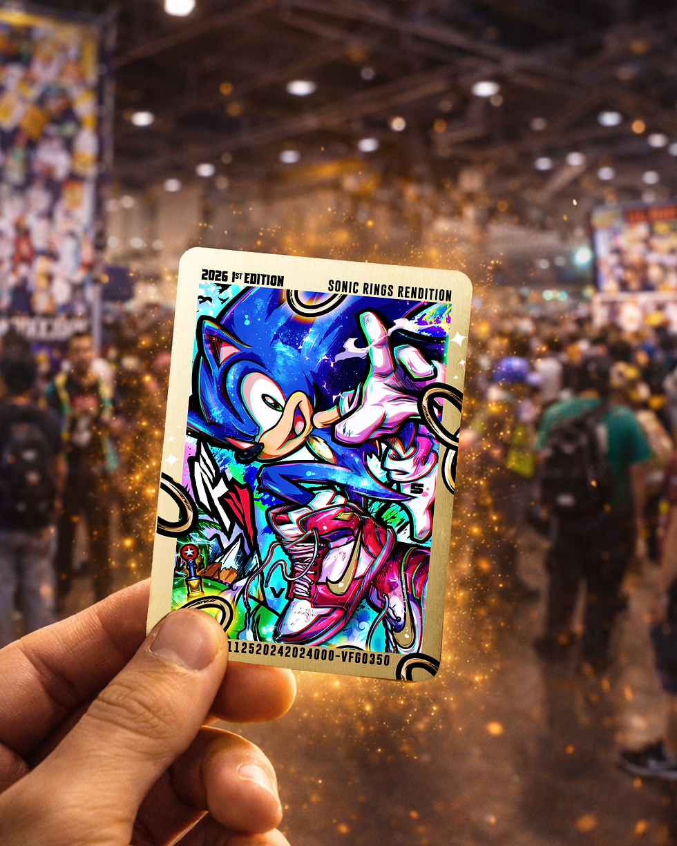 Thumbnail: SONIC RINGS RENDITION Collectable Card