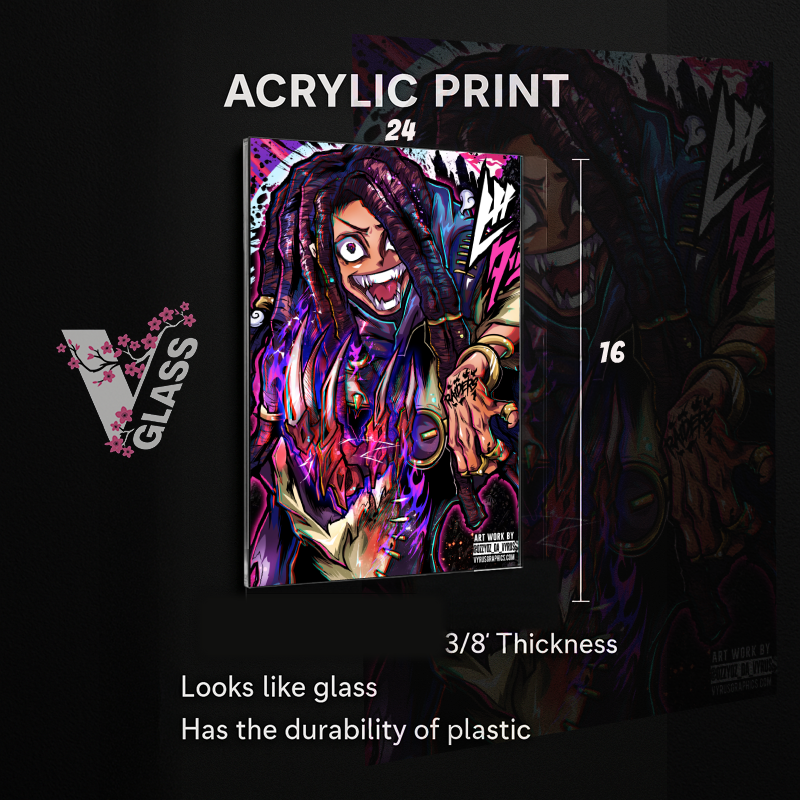 Jabberz Slash  Serious Trash - 24x16 Acrylic Art 