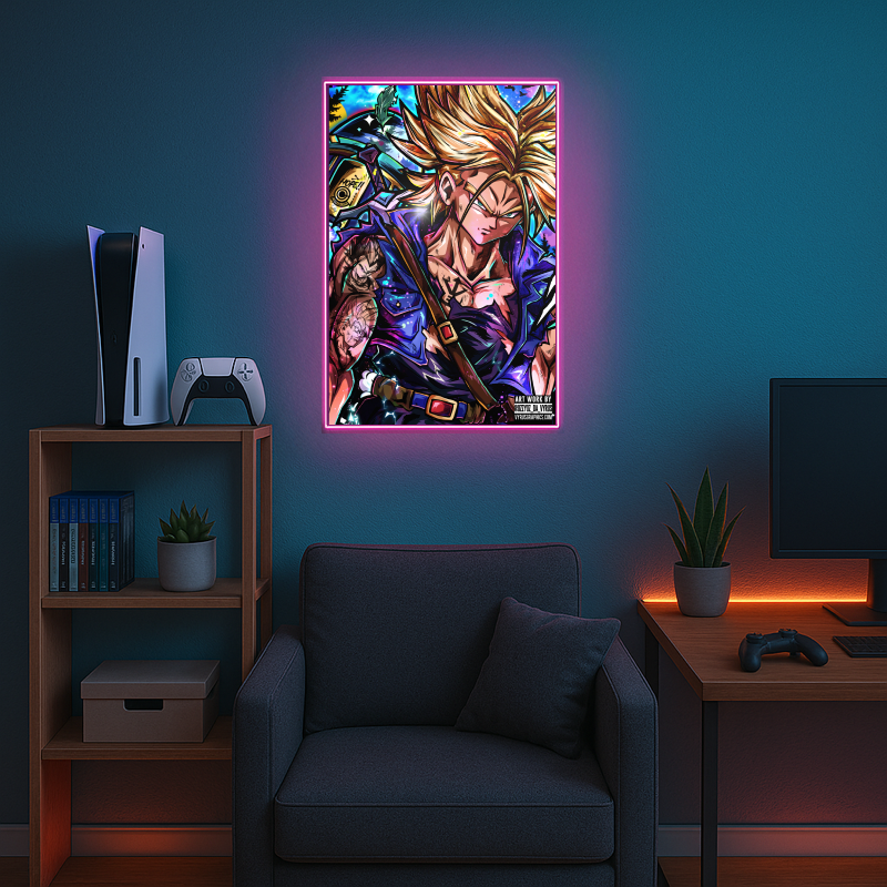 Thumbnail: A Saiyan of Hope Trunks - Acrylic Print 24x16