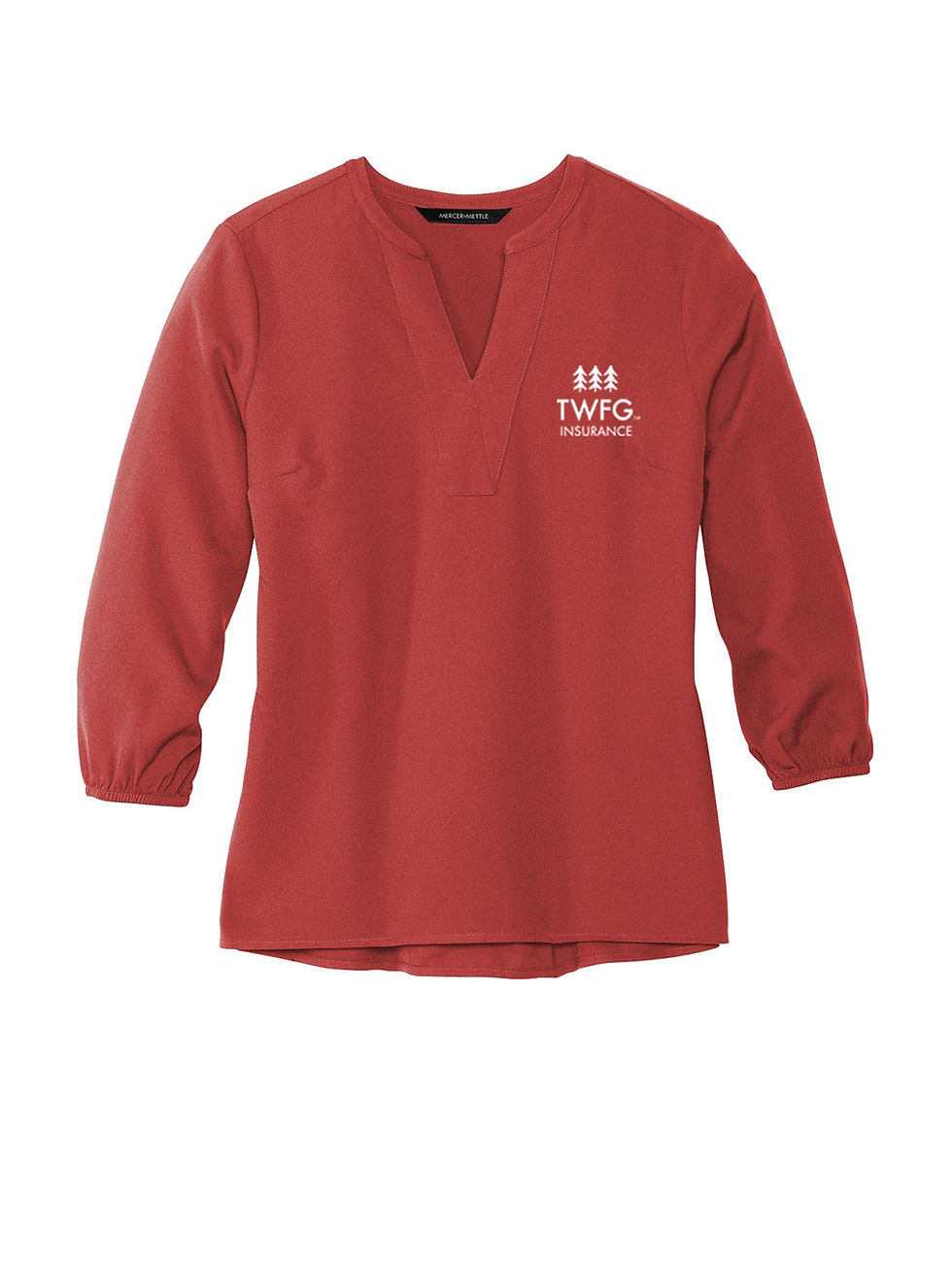 Thumbnail: Mercer+Mettle® Women's Stretch Crepe 3/4-Sleeve Blouse