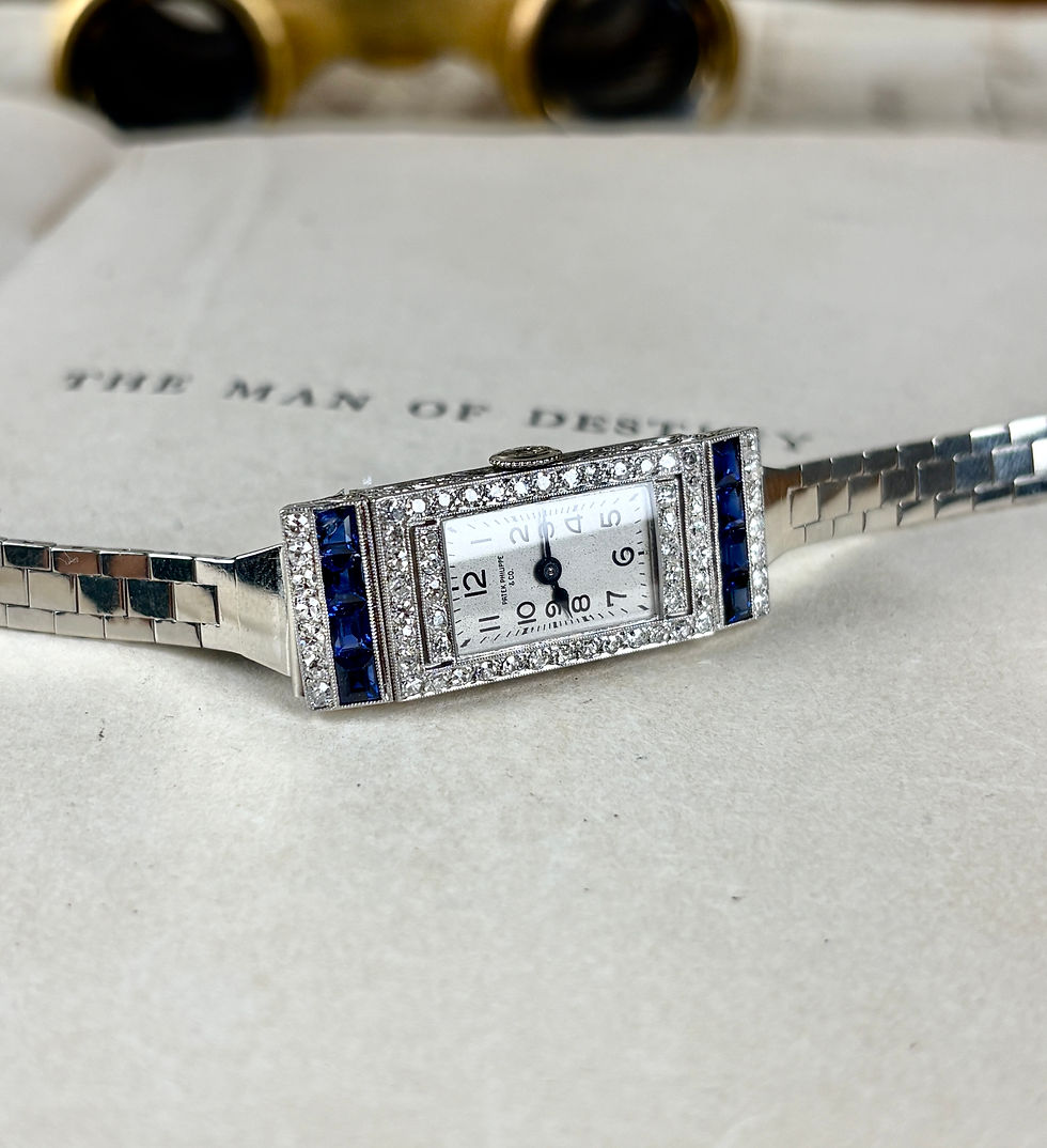 Thumbnail: Patek Philippe Solid Platinum Case for American market, Case was made by Tiffany