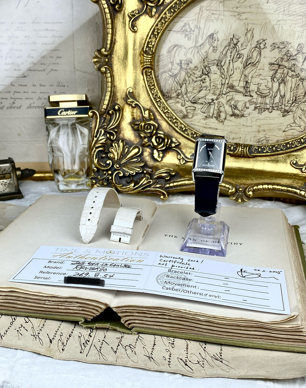 Thumbnail: Jaeger-LeCoultre Reverso Classic Original Diamonds Dual Face Black & White Men’s