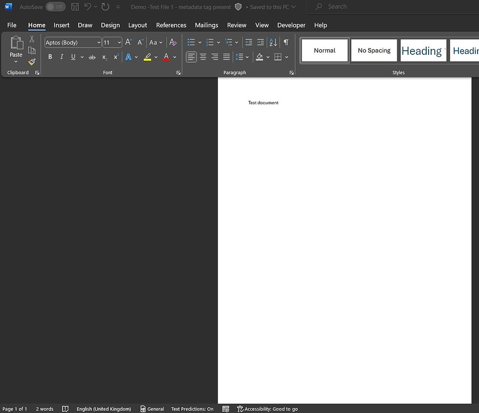 Word document