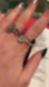 Thumbnail: Sterling Silver Memorial Adjustable  Circle Ring