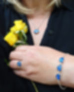 Thumbnail: Sterling Silver  Memorial Adjustable Heart Ring