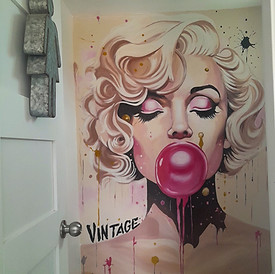Custom Wall Mural – Vintage Pop Art by IHOMEU | Unique Art Decor