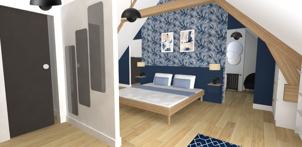 vue chambre ôm design
