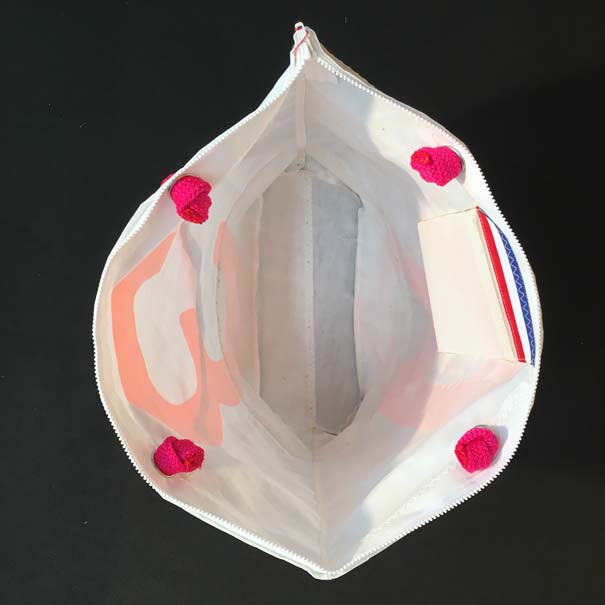Miniature : Sac "Les sables blancs" Blanc/Orange