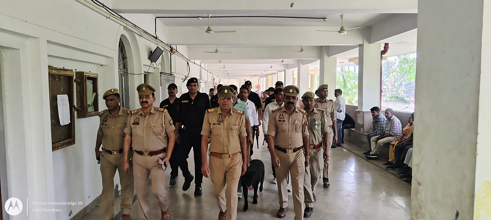 अमरोहा में सुरक्षा मॉक ड्रिल: न्यायालय परिसर में पुलिस-एजेंसियों ने किया आपातकालीन रिहर्सल