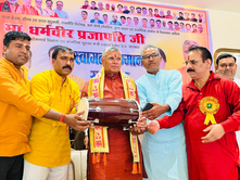 निशा पैलेस अमरोहा में प्रजापति समाज का भव्य आयोजन, मंत्री धर्मवीर प्रजापति हुए शामिल”