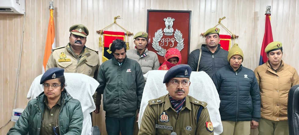 पत्नी के अवैध संबंधों में पति की हत्या,पुलिस ने दो अभियुक्त किए गिरफ्तार