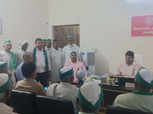 अमरोहा में गन्ना किसानों का भाकियू (शंकर) का प्रदर्शन, गन्ना मूल्य 518 रुपये प्रति कुंतल करने की मांग