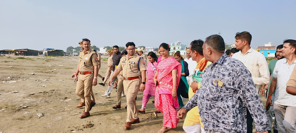 “अमरोहा में ऐतिहासिक तिगरी मेले के लिए प्रशासनिक तैयारी का जायजा।”
